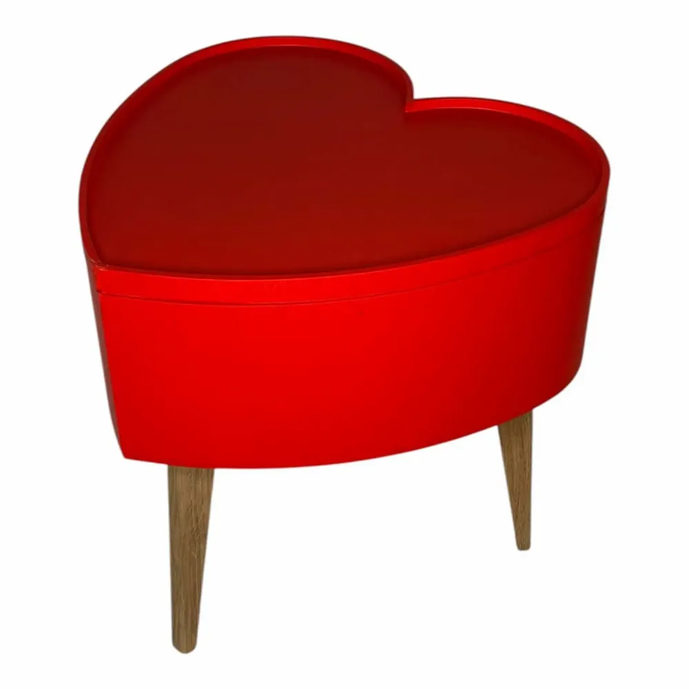 Tables basses - COEUR DE VALENTINE - ROUGE - TAILLE L - RÉ- ÉDITION