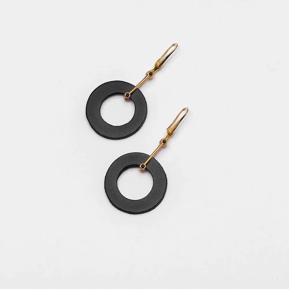 Bijoux - Boucles d'oreilles Pendulum Circles - C.KARAKALPAKI