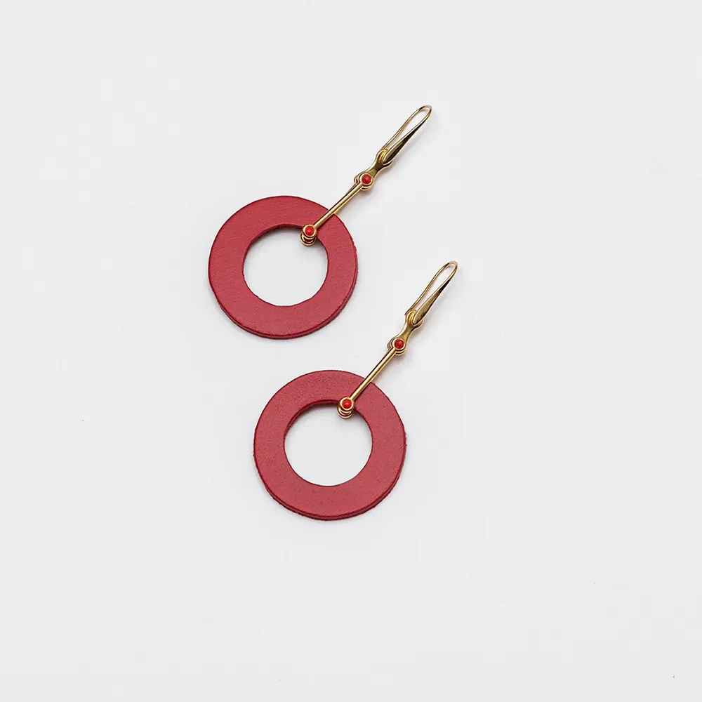 Bijoux - Boucles d'oreilles Pendulum Circles - C.KARAKALPAKI