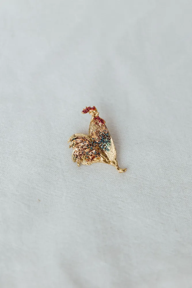 Brooches - Rooster Brooch - CÂPÂ JEWELRY
