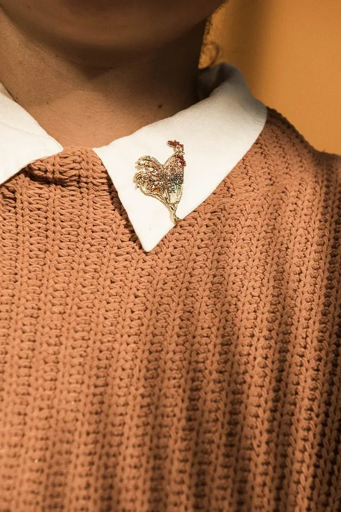 Brooches - Rooster Brooch - CÂPÂ JEWELRY