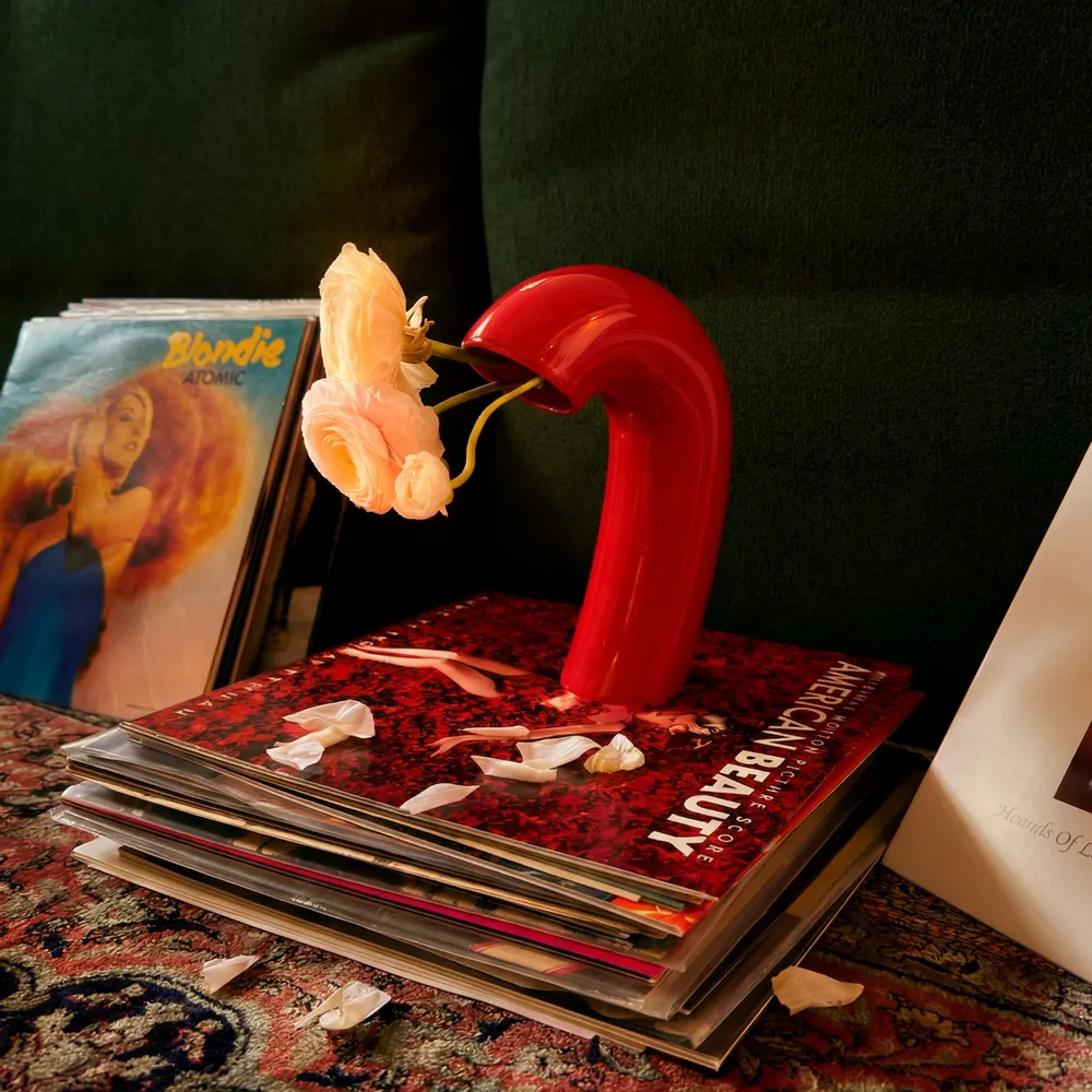 Vases - Vase VITA – Rouge Poppy - BIBAH