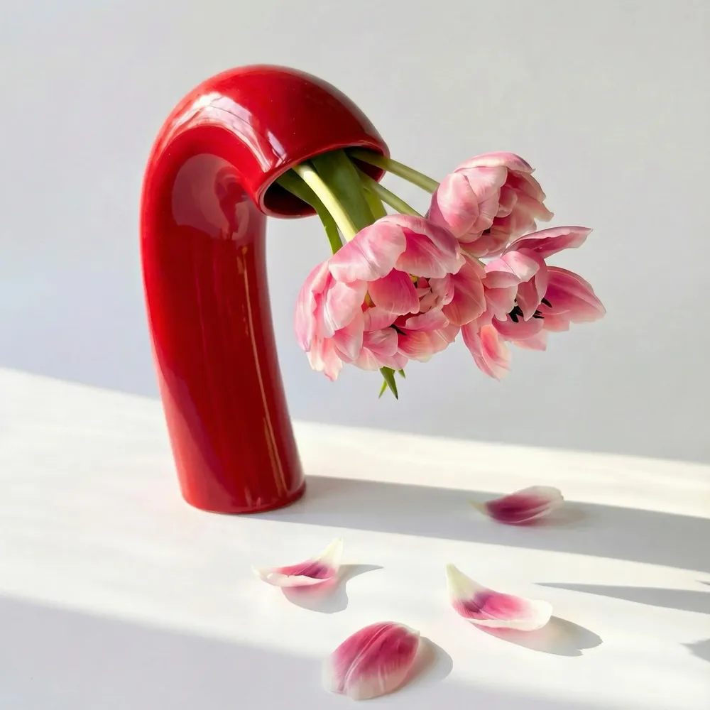 Vases - Vase VITA – Rouge Poppy - BIBAH