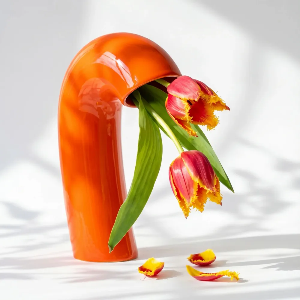 Vases - Vase VITA – Orange Micha - BIBAH