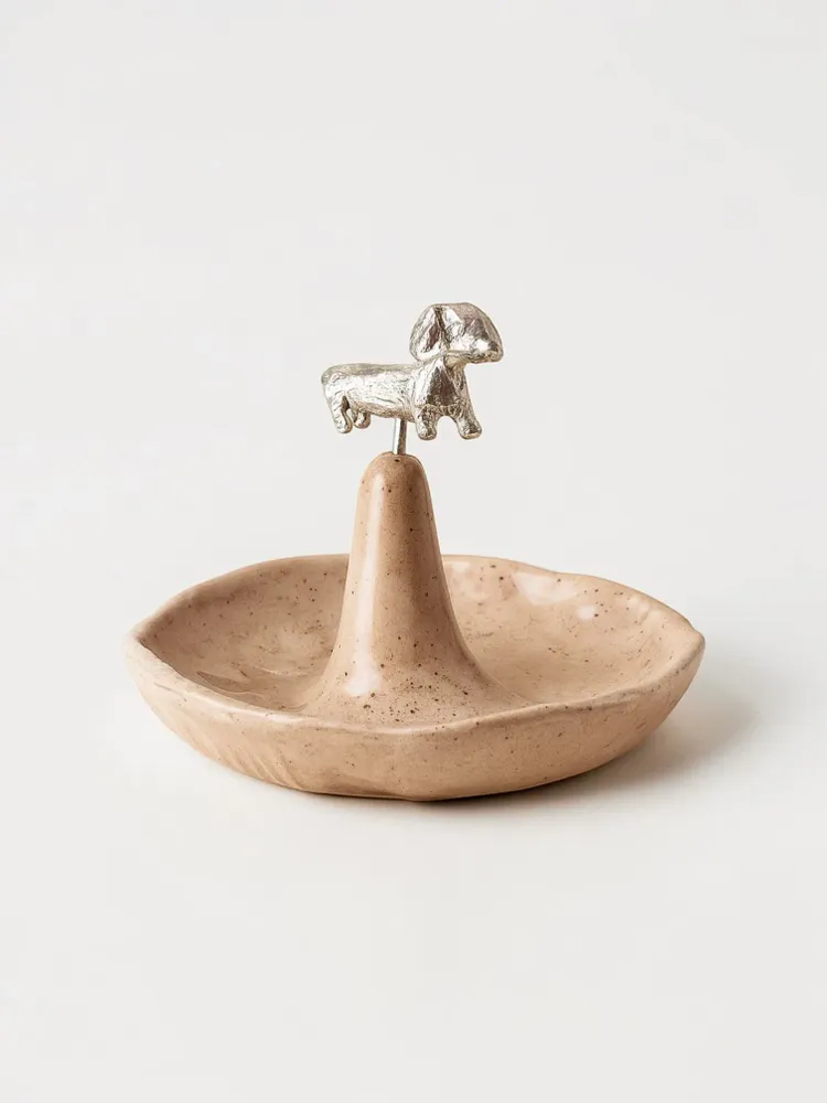 Ceramic - Dachshund Ceramic Jewelry Dish - CÂPÂ JEWELRY