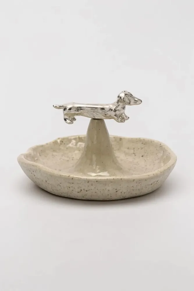 Ceramic - Dachshund Ceramic Jewelry Dish - CÂPÂ JEWELRY