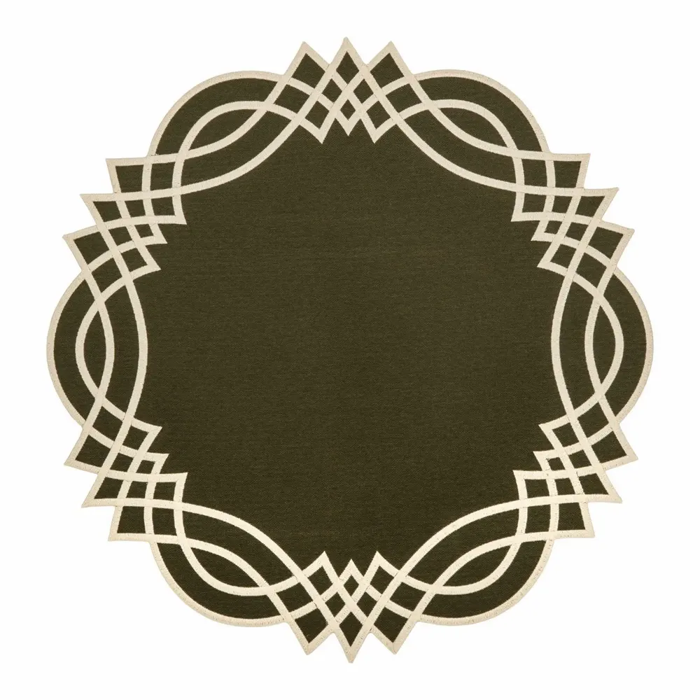 Everyday plates - Geometric  Stain-Resistant Placemat - TIME FOR TEA