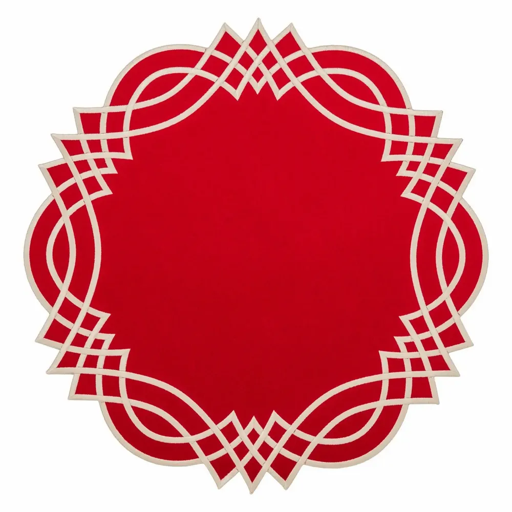 Everyday plates - Geometric  Stain-Resistant Placemat - TIME FOR TEA