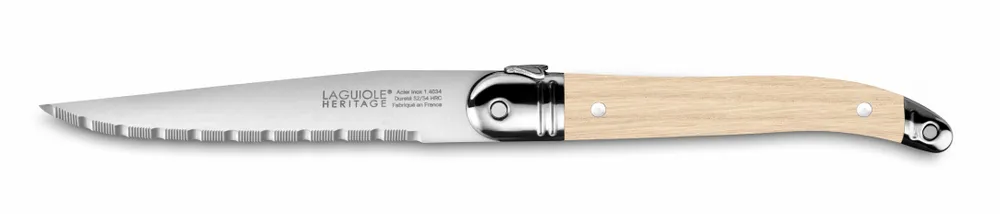 Couteaux - COFFRET DE 6 COUTEAUX LAGUIOLE ACCESS MADE IN FRANCE MANCHE BOIS - TARRERIAS - BONJEAN