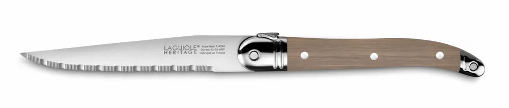 Couteaux - COFFRET DE 6 COUTEAUX LAGUIOLE ACCESS MADE IN FRANCE MANCHE BOIS - TARRERIAS - BONJEAN