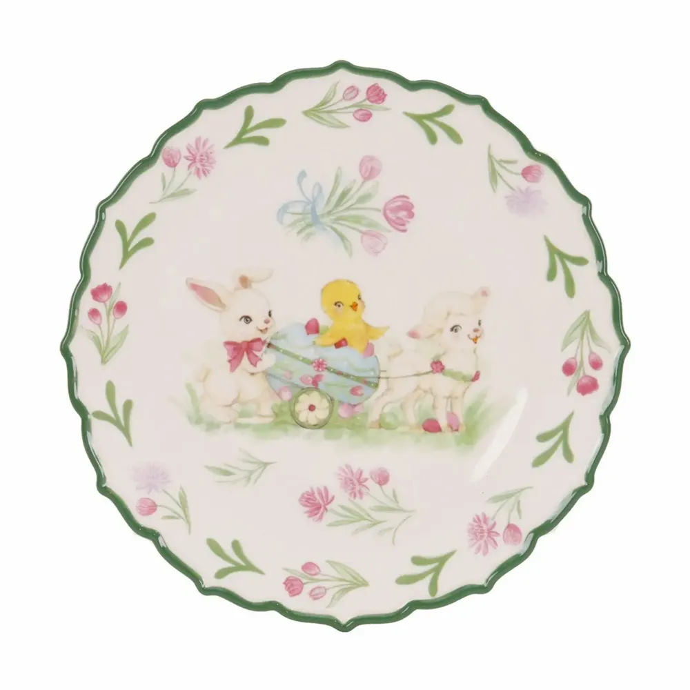 Objets de décoration - DOLOM.EAST.BUNNY/PEEP/LAMB PLATE WH 21CMdishw.safe - GOODWILL M&G