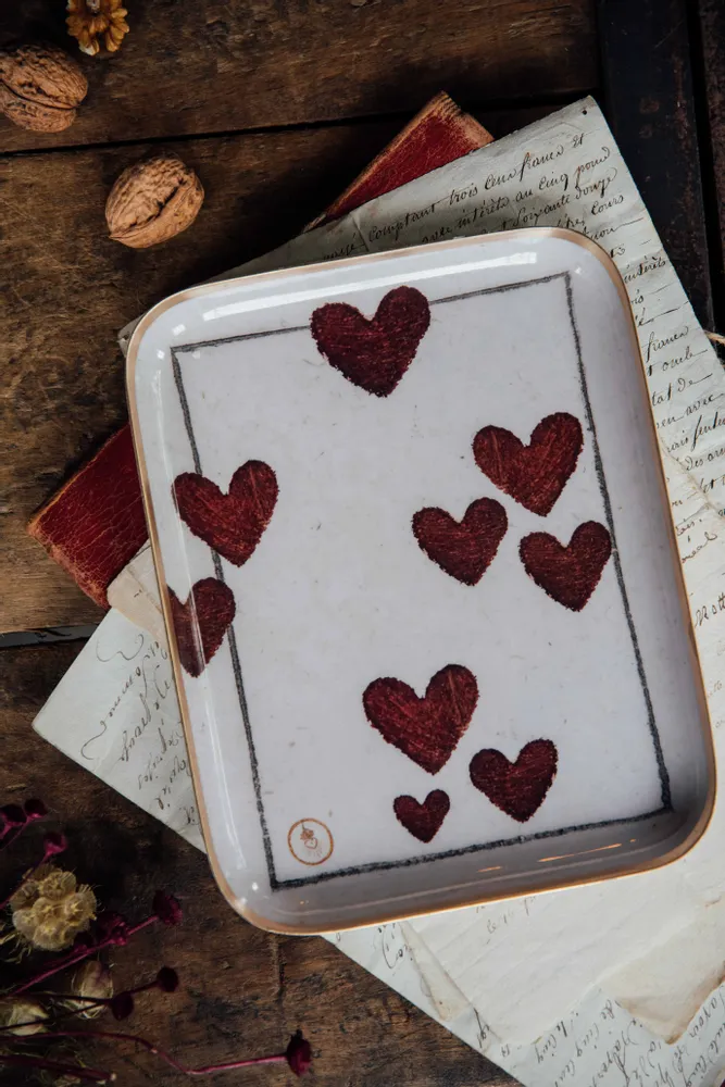 Trays - Heart half-board to play - BONCOEURS