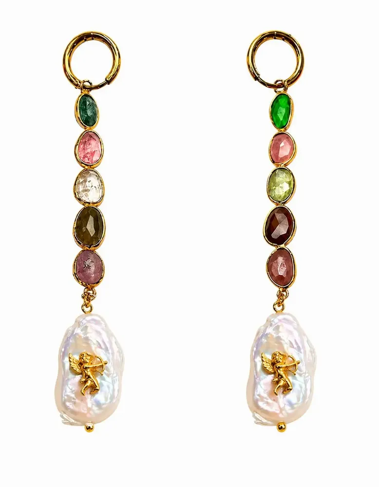 Jewelry - Earrings Barocco Tourmaline - Pair - FASCINATO