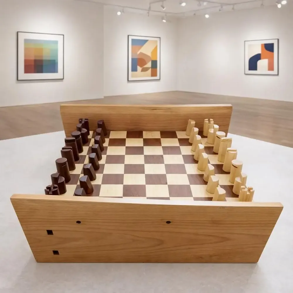 Boîtes de rangement  - Échiquier & pièces de collection faits à la main-One,Two,Three,EnGarde - GIUSEPPE DEEPAK BENTI