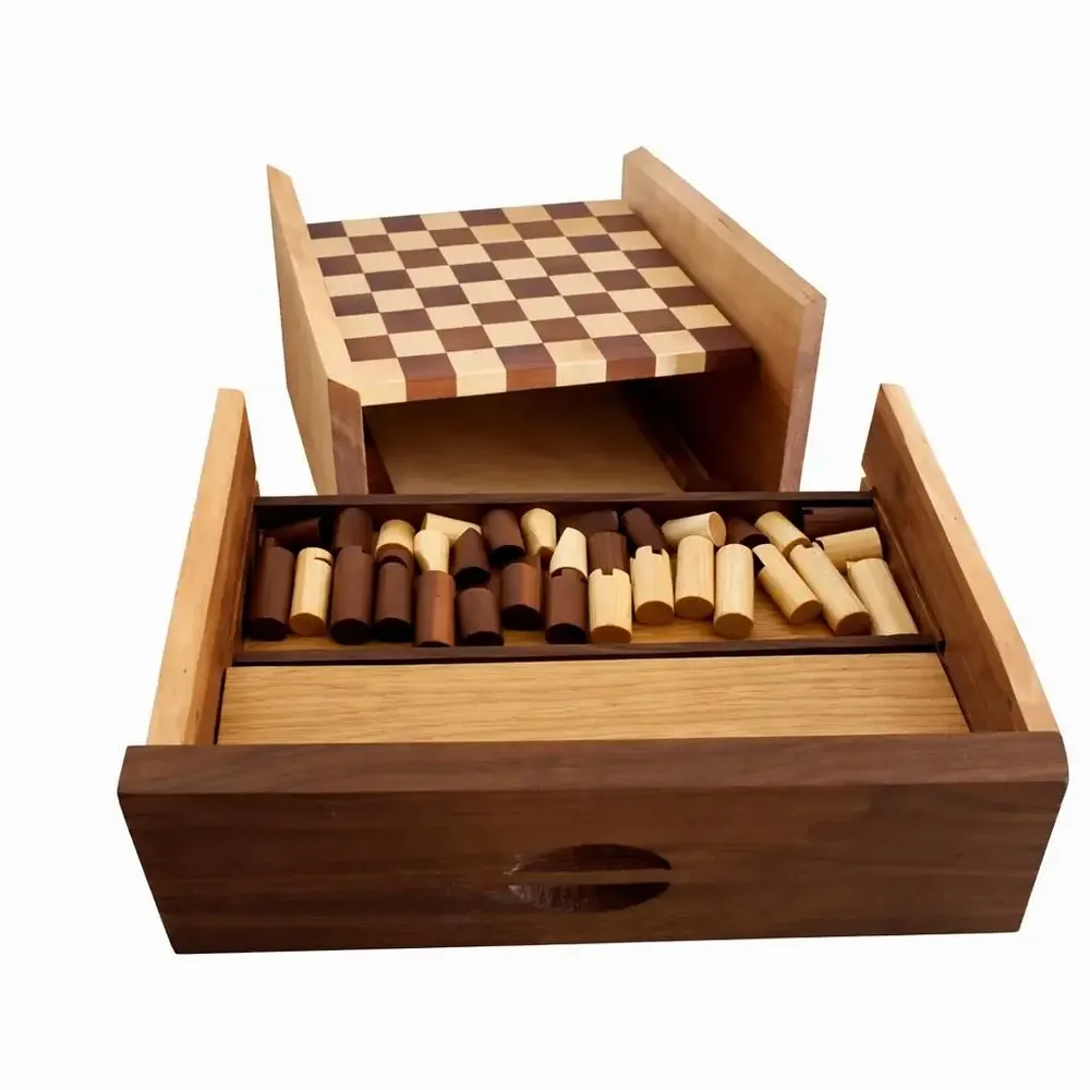 Boîtes de rangement  - Échiquier & pièces de collection faits à la main-One,Two,Three,EnGarde - GIUSEPPE DEEPAK BENTI