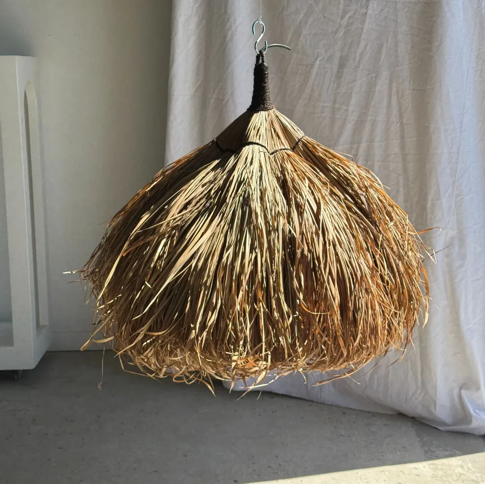 Abat-jours - Suspension ou abat-jour en fibres naturelles pour H60 D60 - OFFICE OBJETS