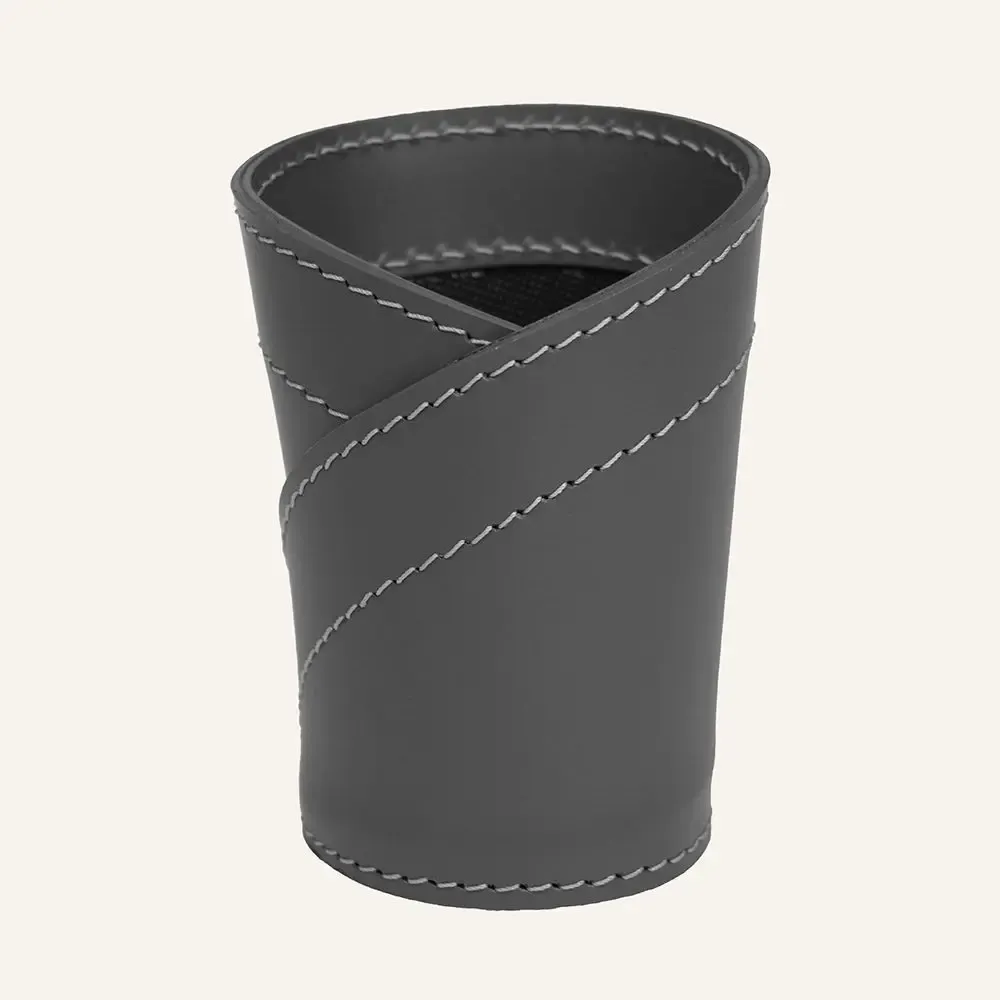 Range-tout - Porte-stylo rond en cuir - LIMAC DESIGN