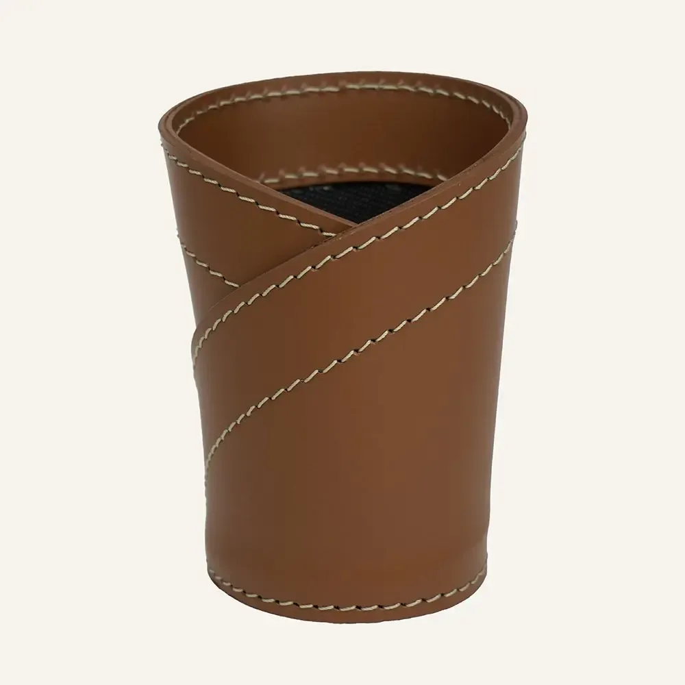 Range-tout - Porte-stylo rond en cuir - LIMAC DESIGN