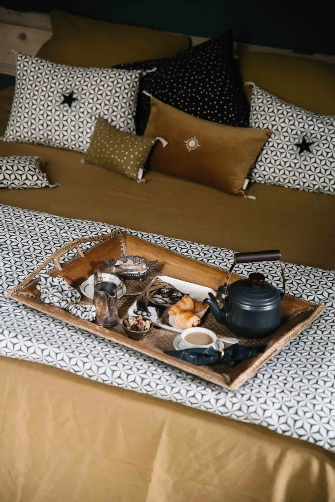 Plaids - Edredon Stars carbone - BONCOEURS