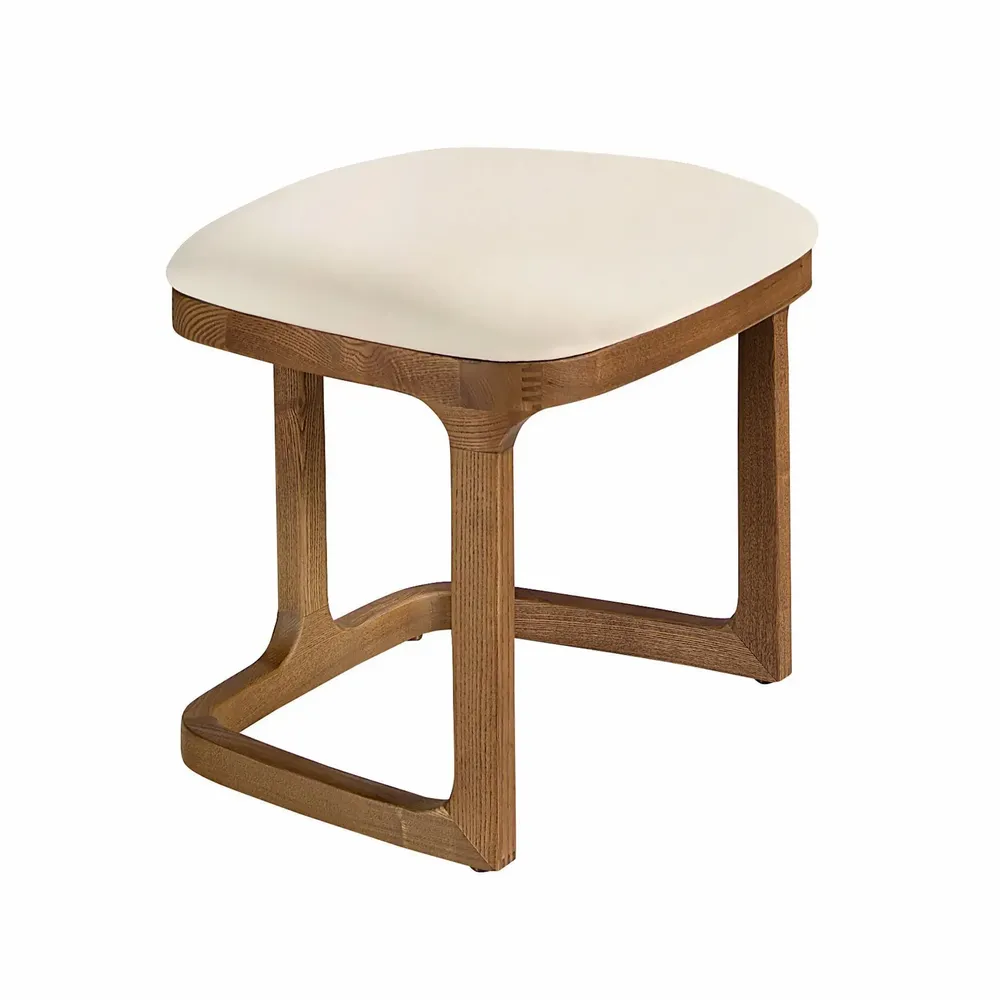 Bancs - Banquette en similicuir couleur sable - ANGEL CERDÁ