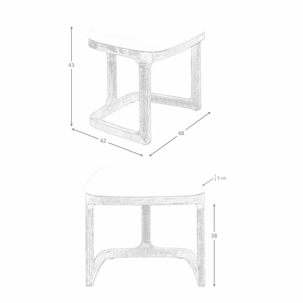 Bancs - Banquette en similicuir couleur sable - ANGEL CERDÁ