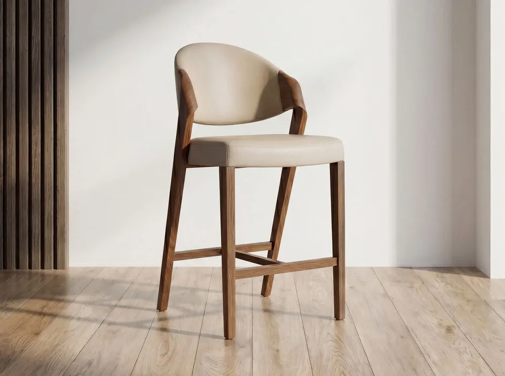 Stools - Stool in mink leatherette - ANGEL CERDÁ