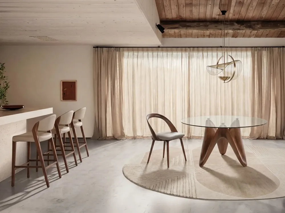 Stools - Stool in mink leatherette - ANGEL CERDÁ