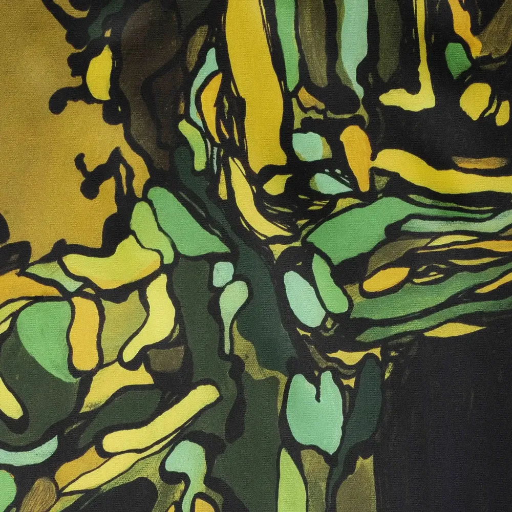 Pièces uniques - Green Dragon Art Mural | 90x140 cm - ELCIELA