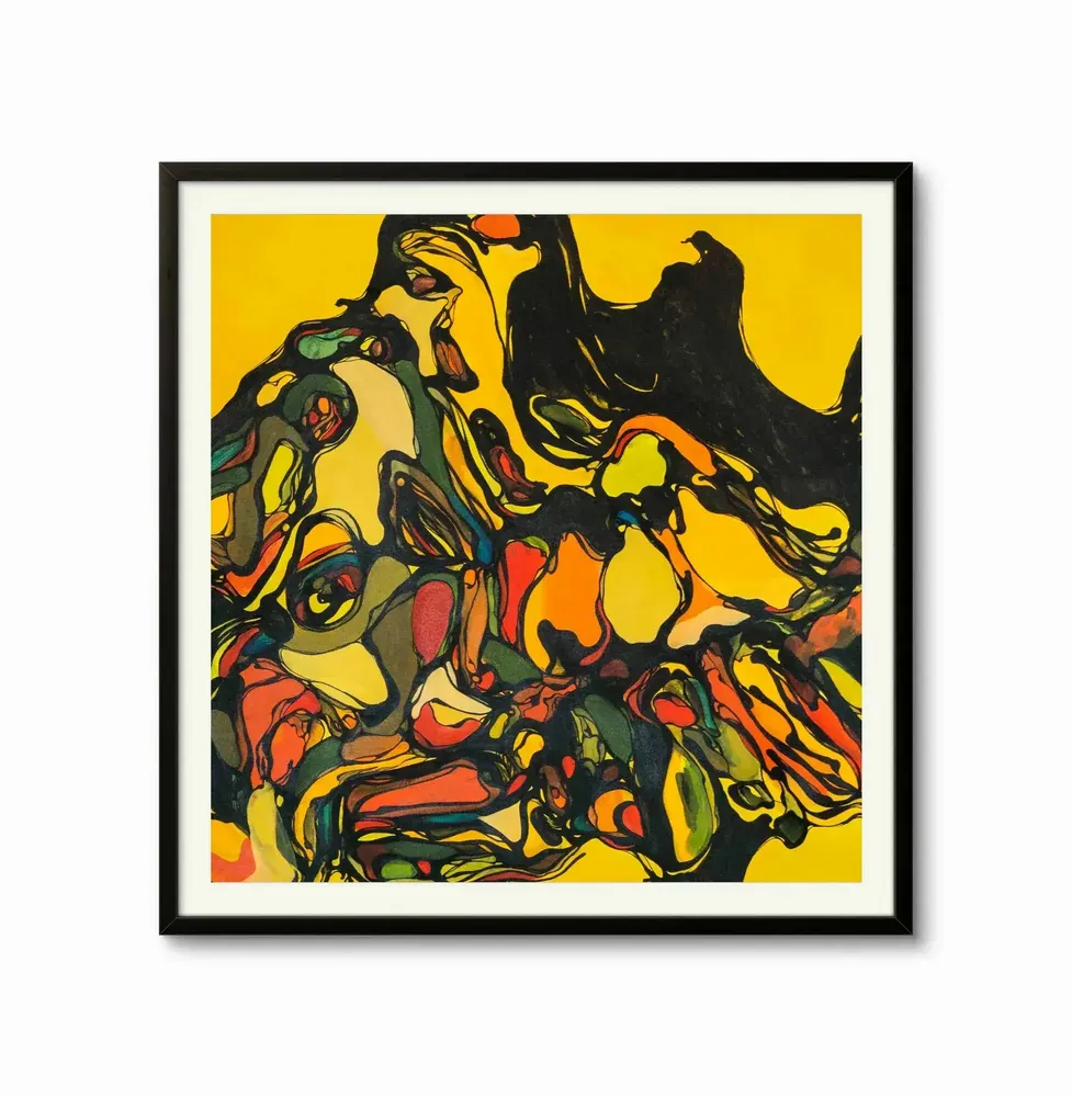 Pièces uniques - Spiral Spectrum Art Mural | 100x100 cm - ELCIELA