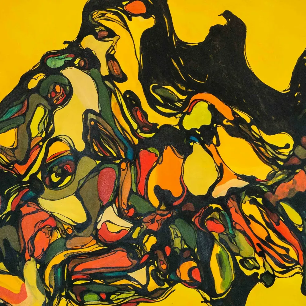 Pièces uniques - Spiral Spectrum Art Mural | 100x100 cm - ELCIELA