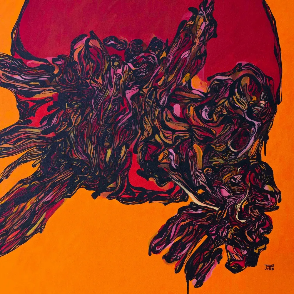 Pièces uniques - Sunrise Art Mural | 100x100 cm - ELCIELA