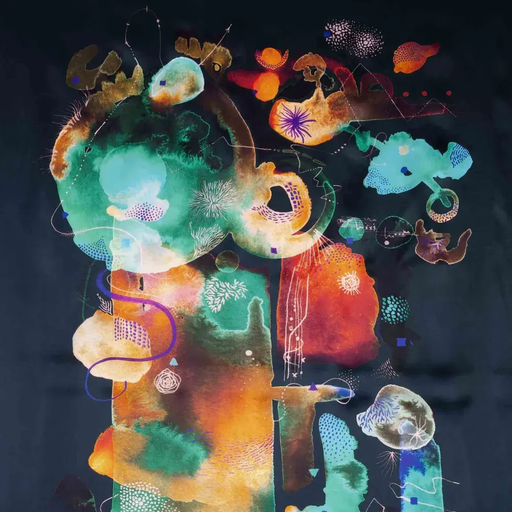 Pièces uniques - Siren's Scroll Art Mural | 90x140 cm - ELCIELA