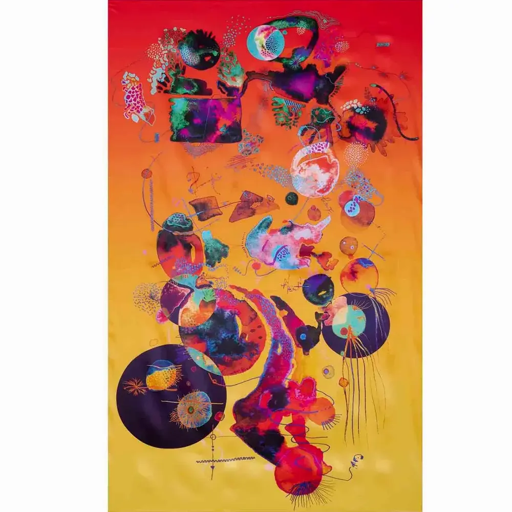 Pièces uniques - Summer Aqua Dreams Art Mural | 90x140 cm - ELCIELA