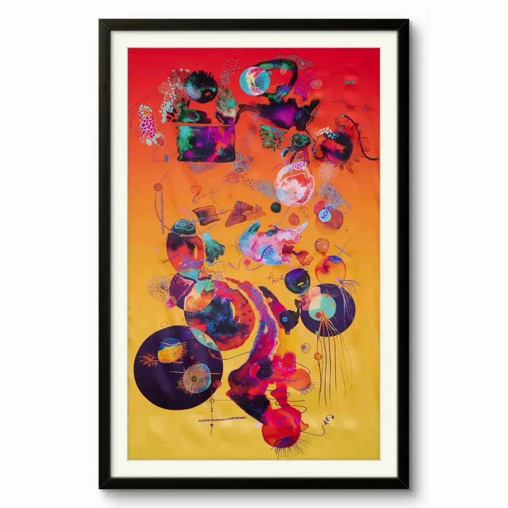 Pièces uniques - Summer Aqua Dreams Art Mural | 90x140 cm - ELCIELA