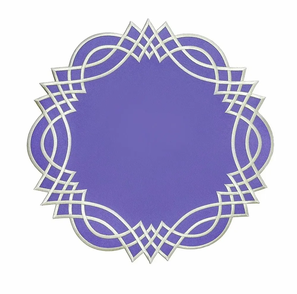 Everyday plates - Geometric  Stain-Resistant Placemat - TIME FOR TEA