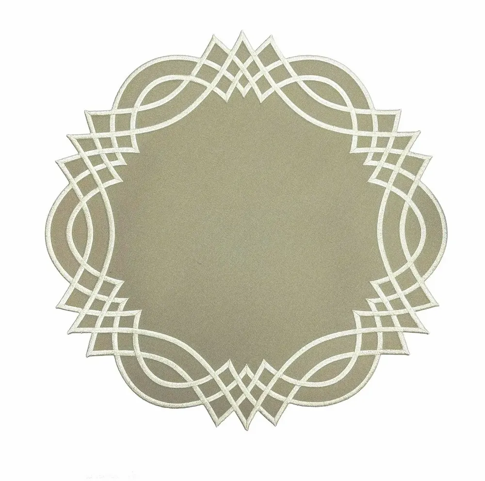 Everyday plates - Geometric  Stain-Resistant Placemat - TIME FOR TEA