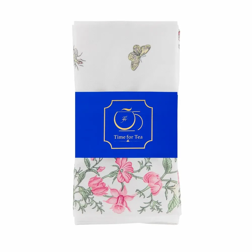 Everyday plates - Floral Flutter Napkins Set of 4 - TIME FOR TEA