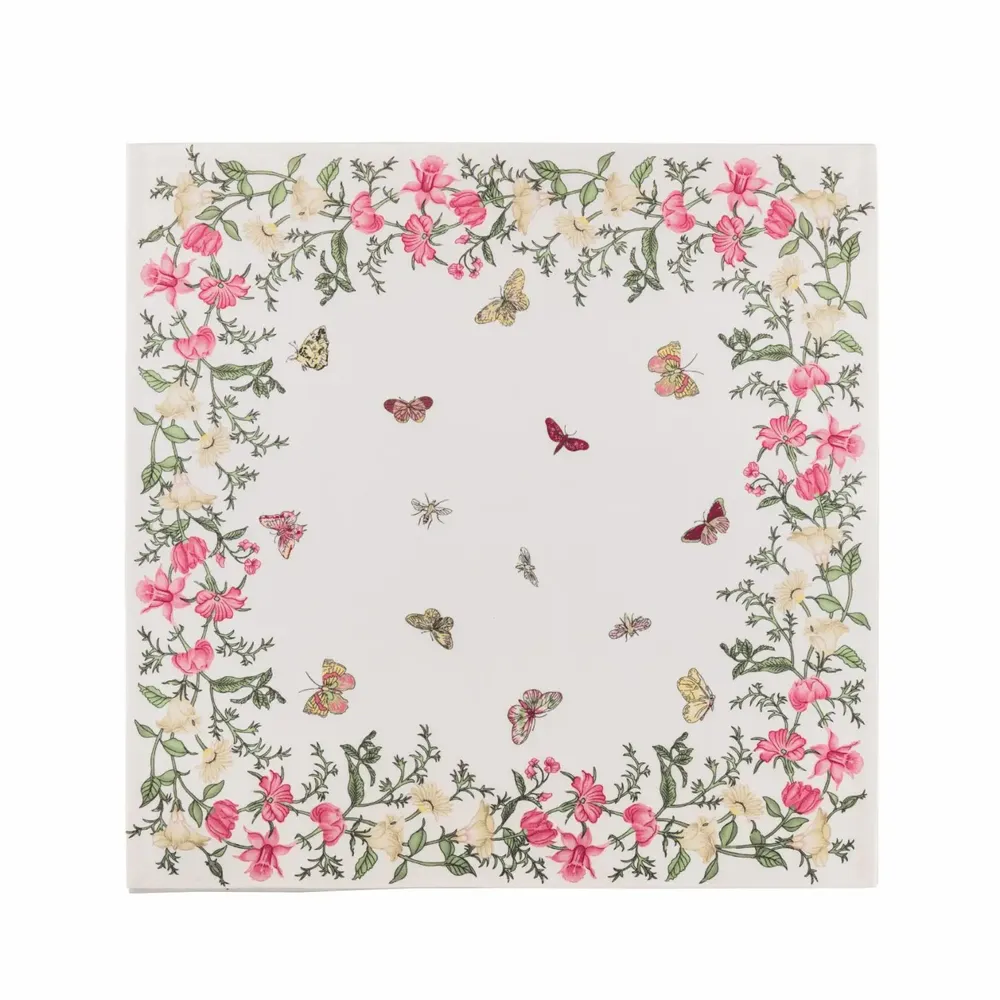 Everyday plates - Floral Flutter Napkins Set of 4 - TIME FOR TEA