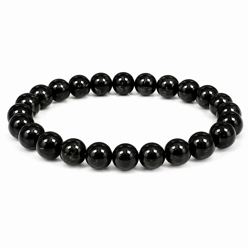 Parfums d'intérieur - Bracelet Tourmaline Noire A Perles 8mm - ARABESK