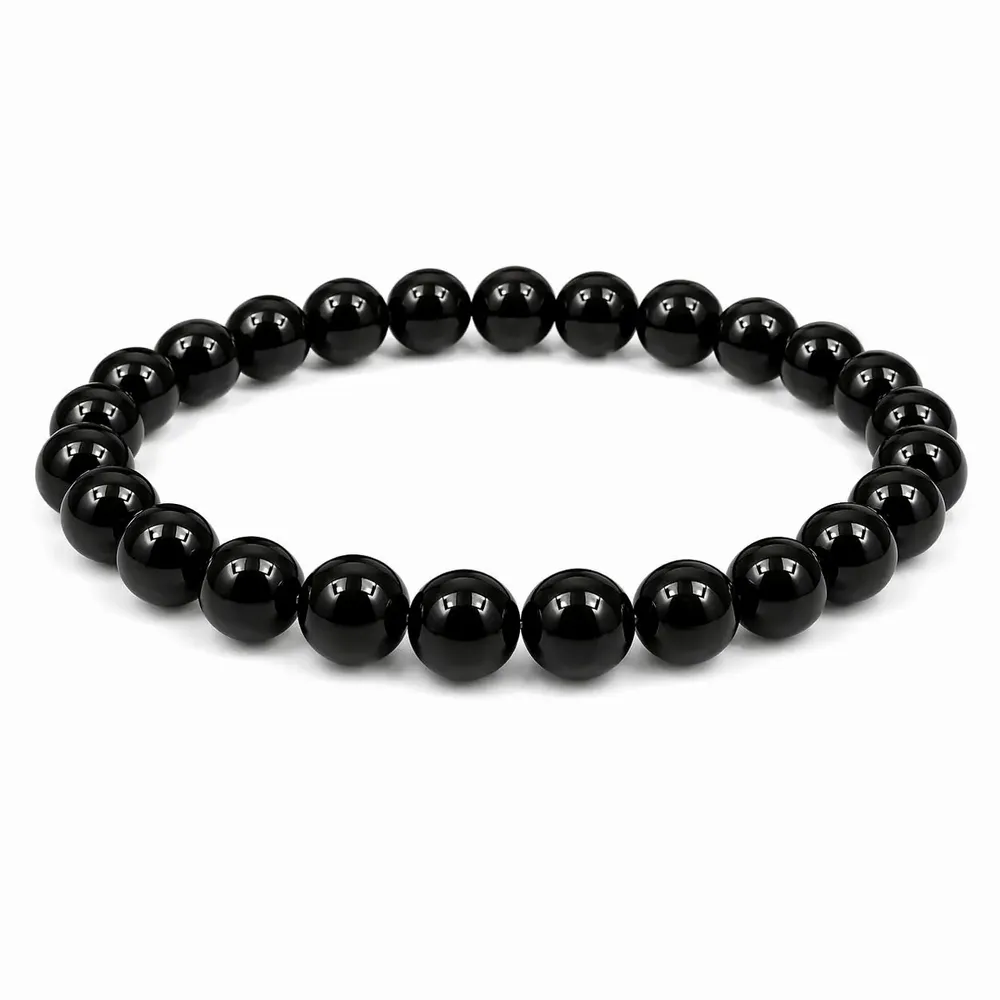 Home fragrances - Black Onyx Bracelet with Beads 8mm - ARABESK