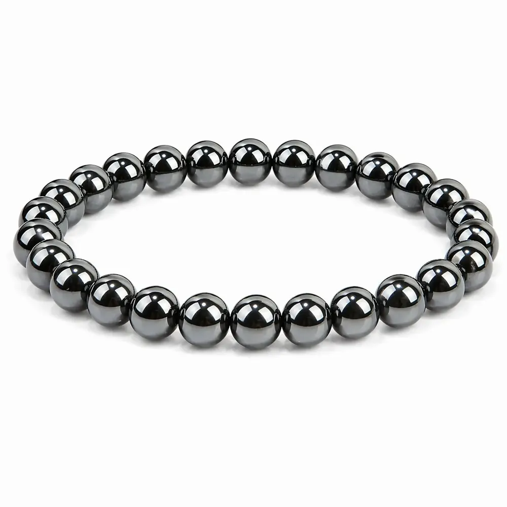 Home fragrances - Hematite Beads Bracelet 8mm - ARABESK