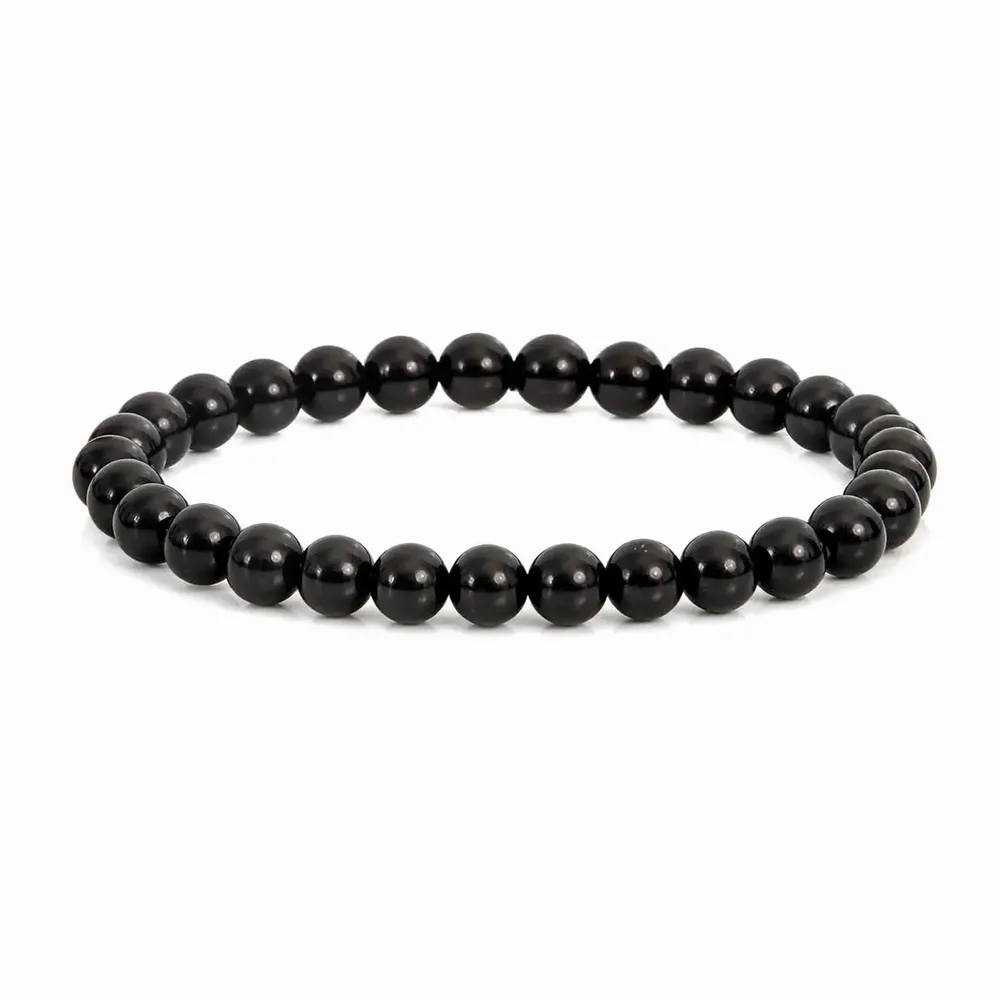 Parfums d'intérieur - Bracelet Tourmaline Noire Perles 6mm - ARABESK