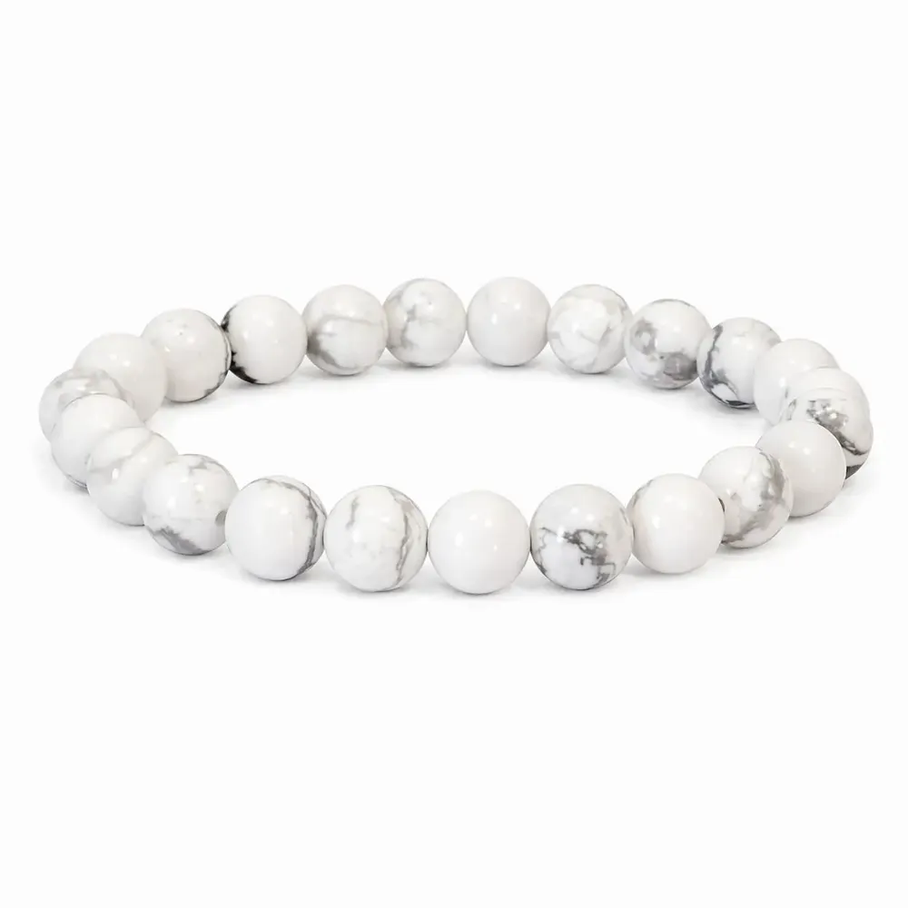 Home fragrances - Howlite Beaded Bracelet 8mm - ARABESK