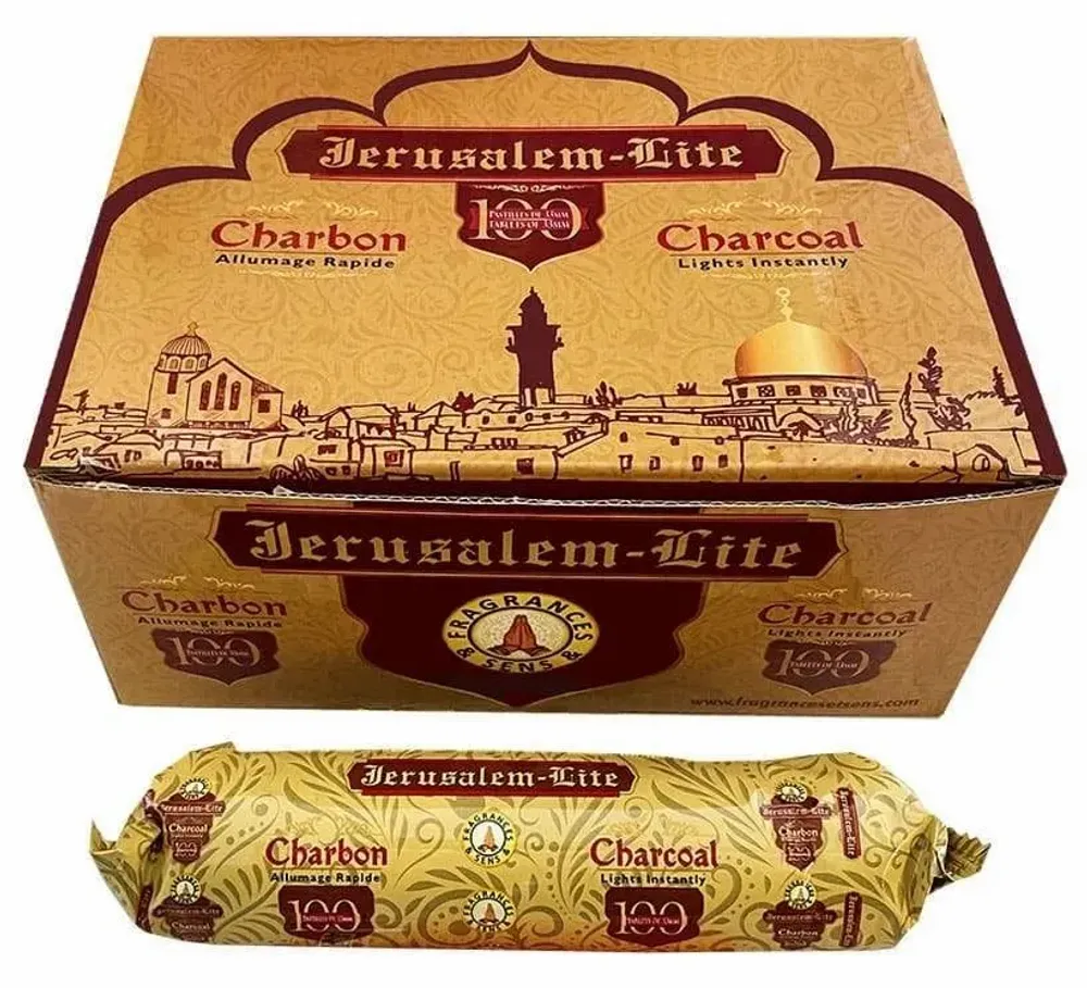Parfums d'intérieur - Charbon Fragrances & Sens (Encens) - Jerusalem Lite - Qualité Supérieure 33/100 - ARABESK