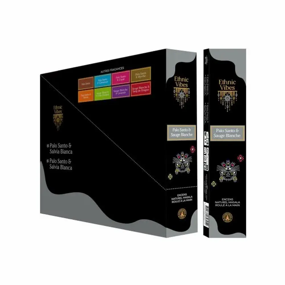 Home fragrances - Frankincense Fragrances & Sens Ethnic Vibes Palo Santo & White Sage Masala 15g - ARABESK