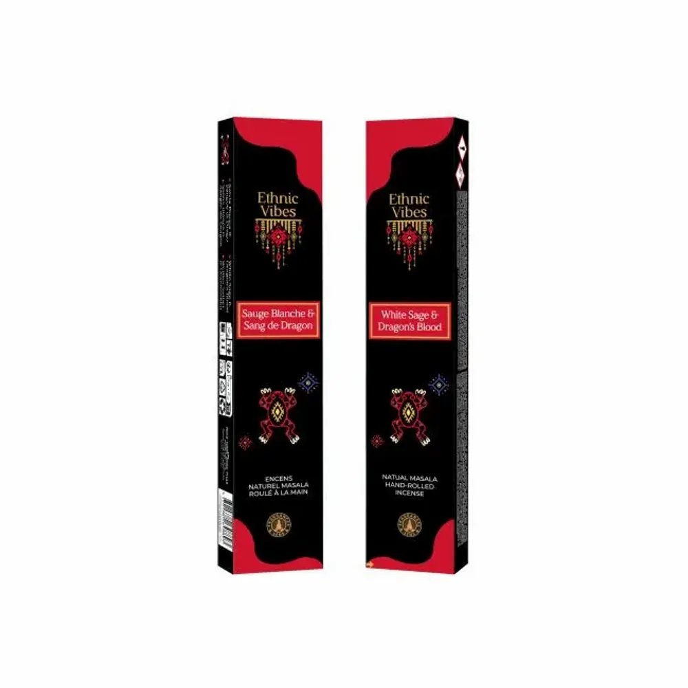 Home fragrances - Incense Fragrances & Sens Ethnic Vibes White Sage & Dragon Blood Masala 15g - ARABESK