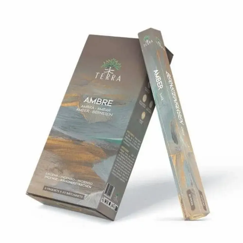 Home fragrances - Terra Charcoal Free Incense Hexa - Amber 30g - ARABESK