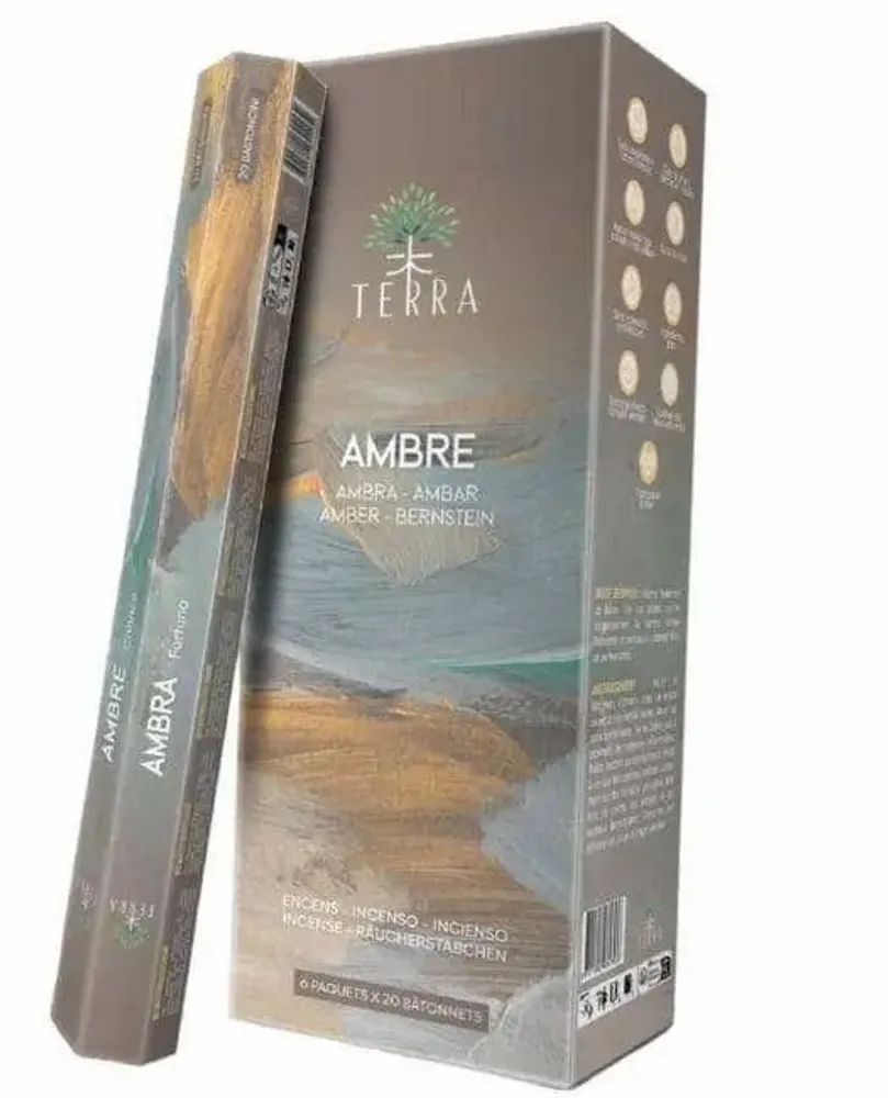 Home fragrances - Terra Charcoal Free Incense Hexa - Amber 30g - ARABESK