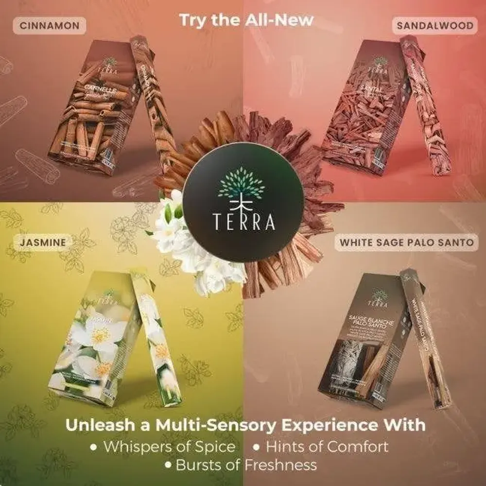 Home fragrances - Terra Charcoal Free Incense Hexa - Amber 30g - ARABESK