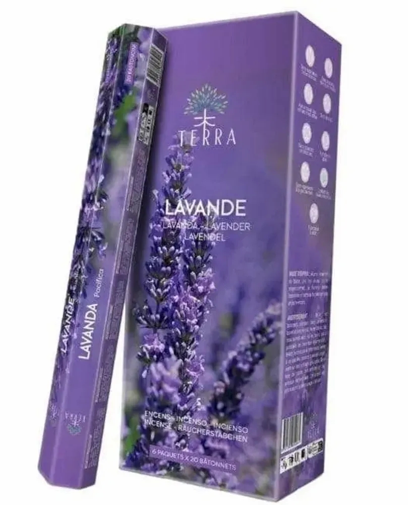 Parfums d'intérieur - Encens Terra Sans Charbon Hexa - Lavande 30g - ARABESK